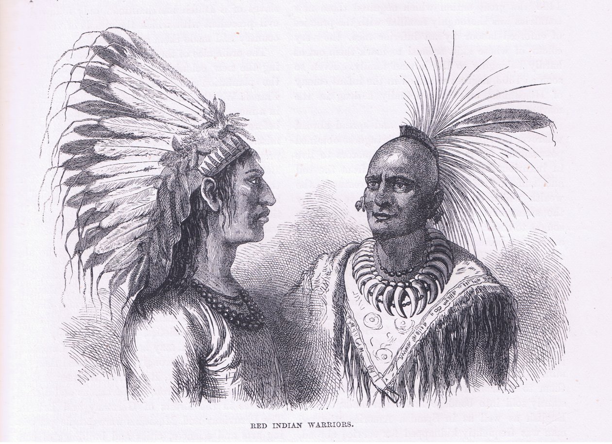 Rudí indiáni, ilustrace z Cassell