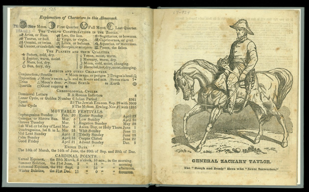 Rough and Ready Almanach for 1848, vydaný v roce 1847 (tisk) od American School