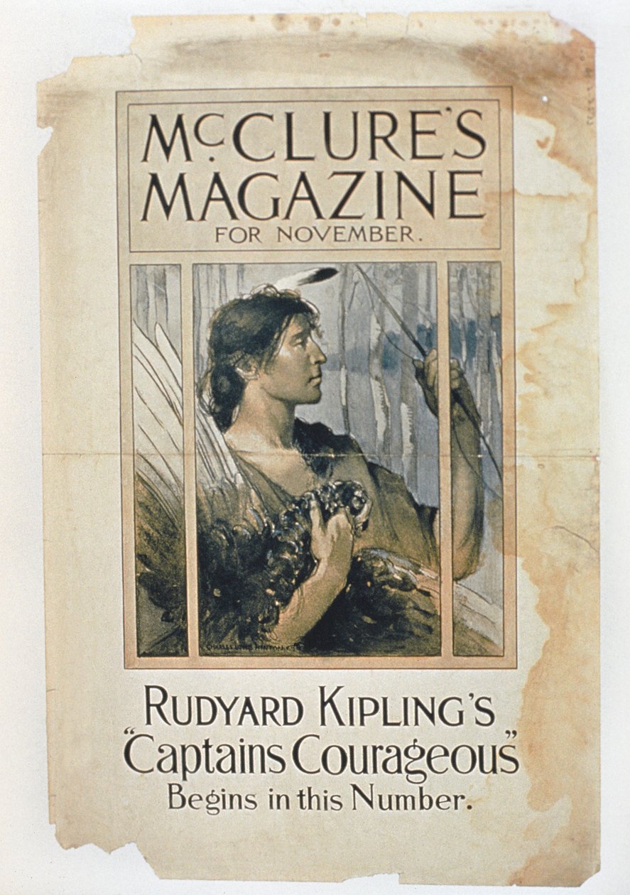 Rudyard Kiplings Captain Courageous v listopadovém vydání časopisu Mcclures od American School