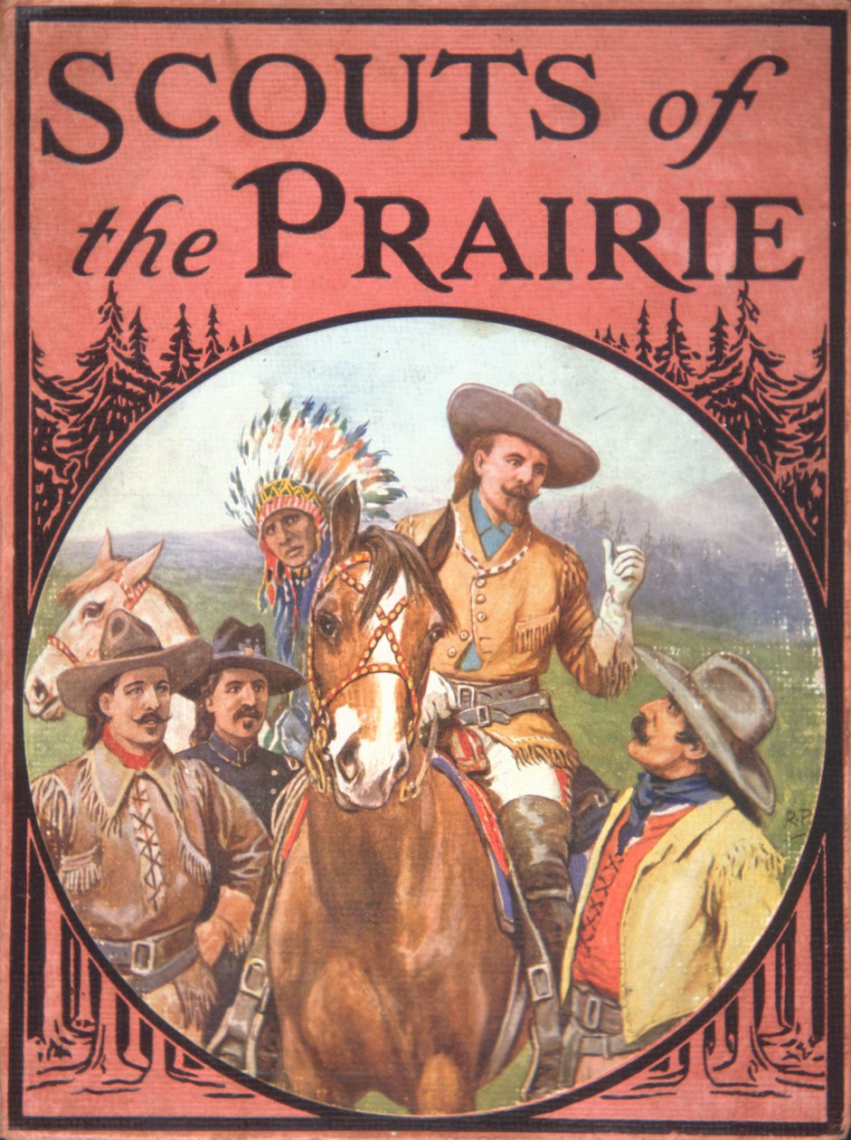 Scouts of the Prairie, cca 1900 (barevné lito) od American School