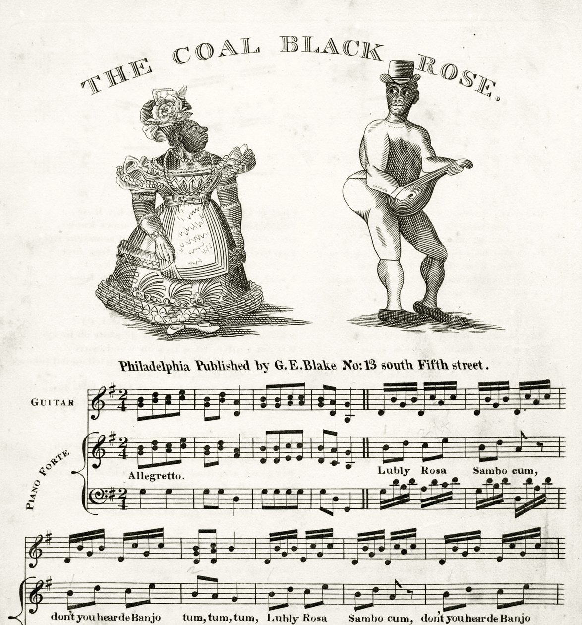 Noty pro The Coal Black Rose od American School