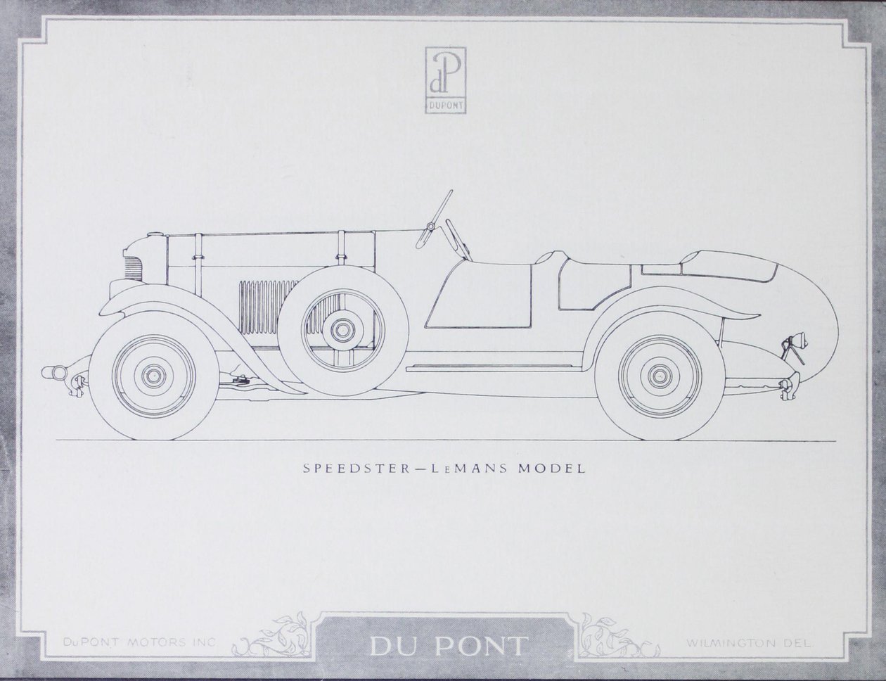 Speedster - Model LeMans, DuPont Motor Cars, 1921 od American School