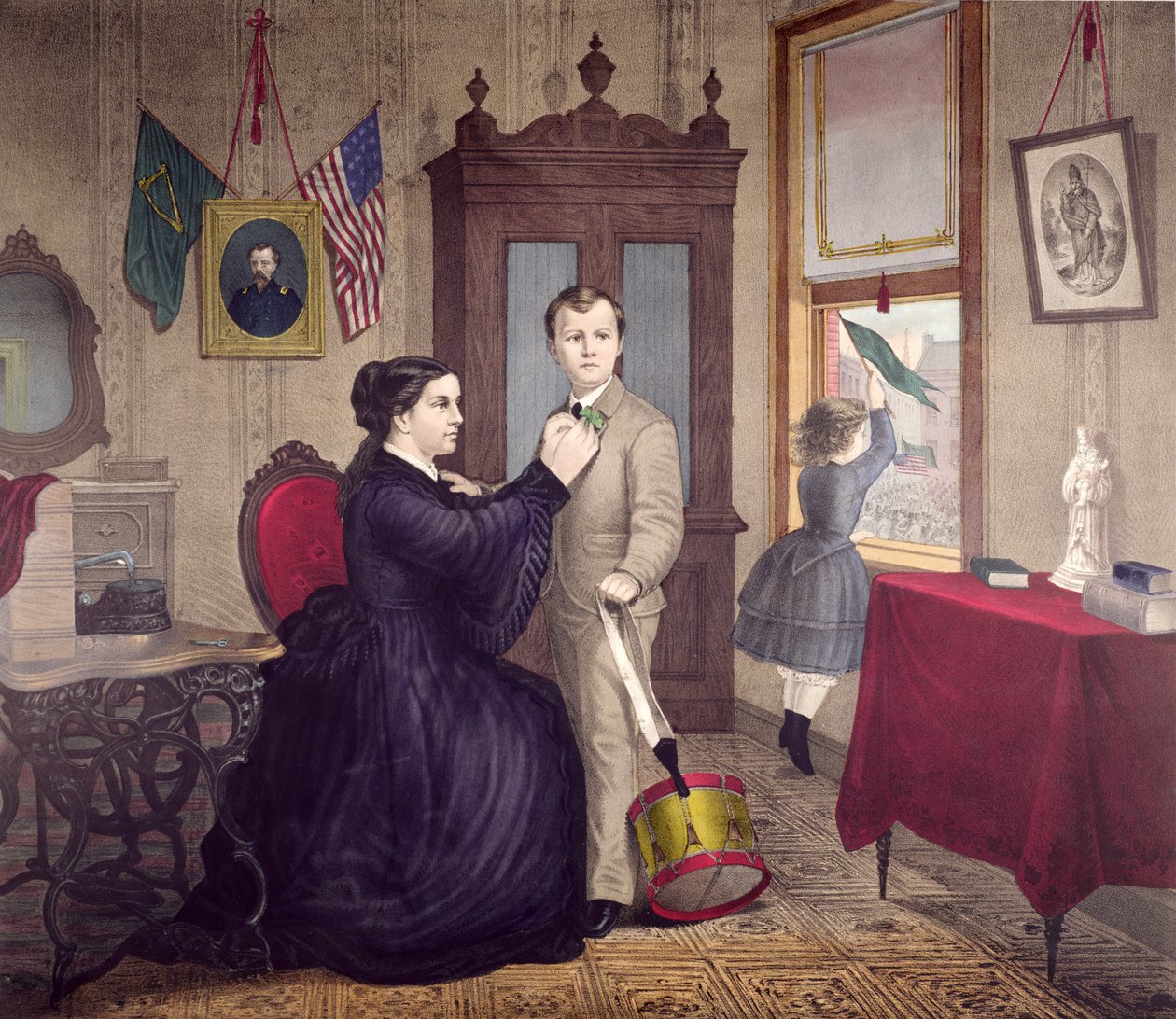Den svatého Patrika v Americe, vydal Duval a Hunter, Philadelphia, 1872 od American School