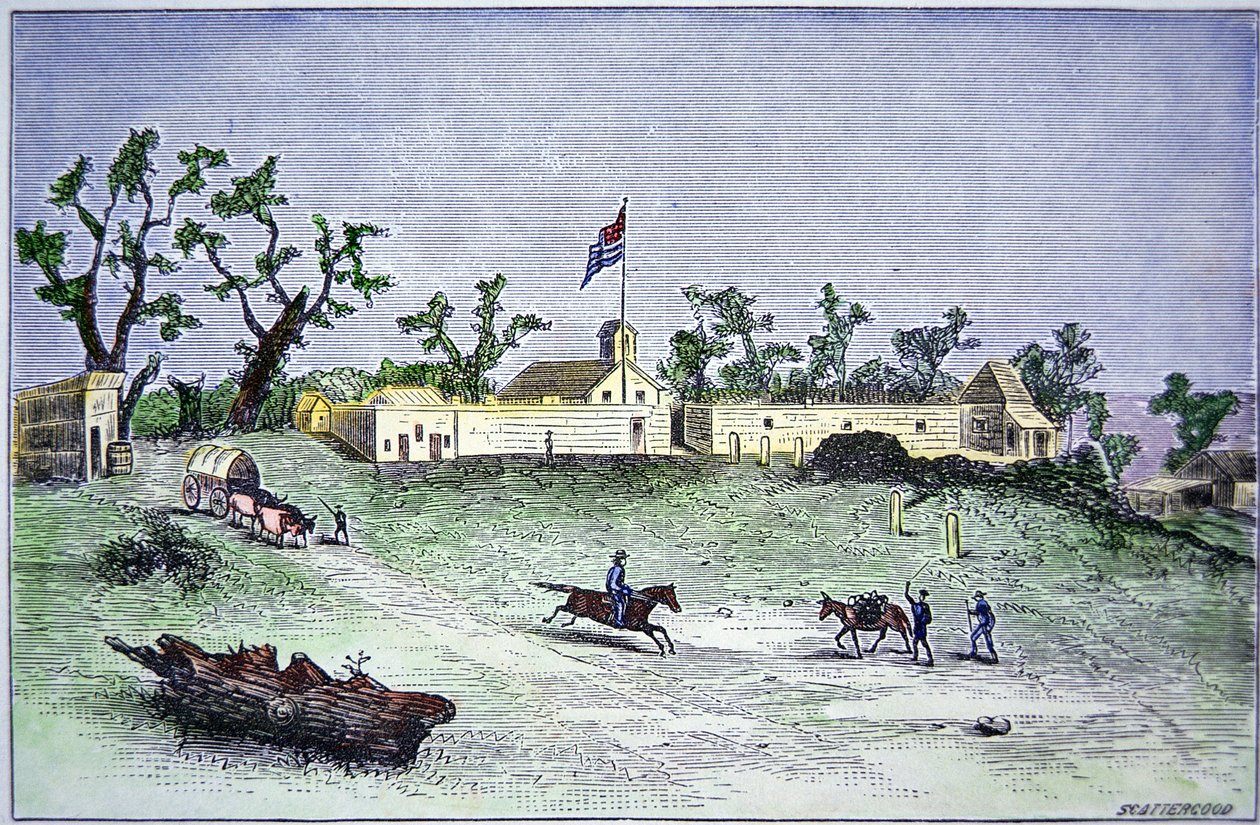 Sutterova pevnost od American School