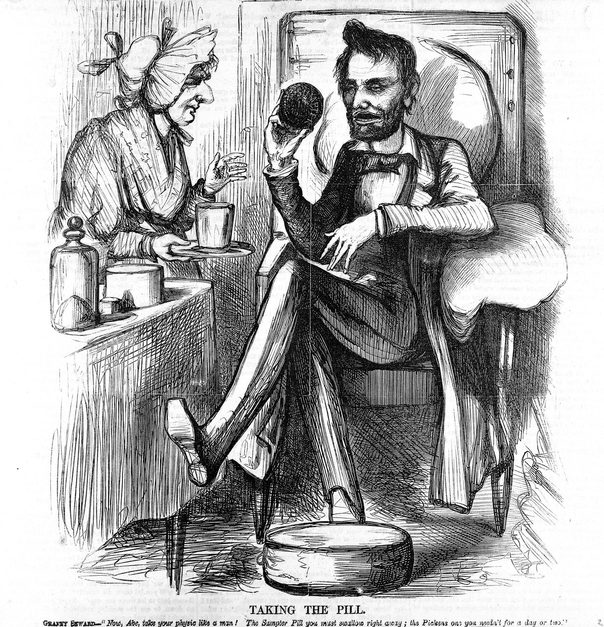 Taking the Pill, z Humors of War od American School