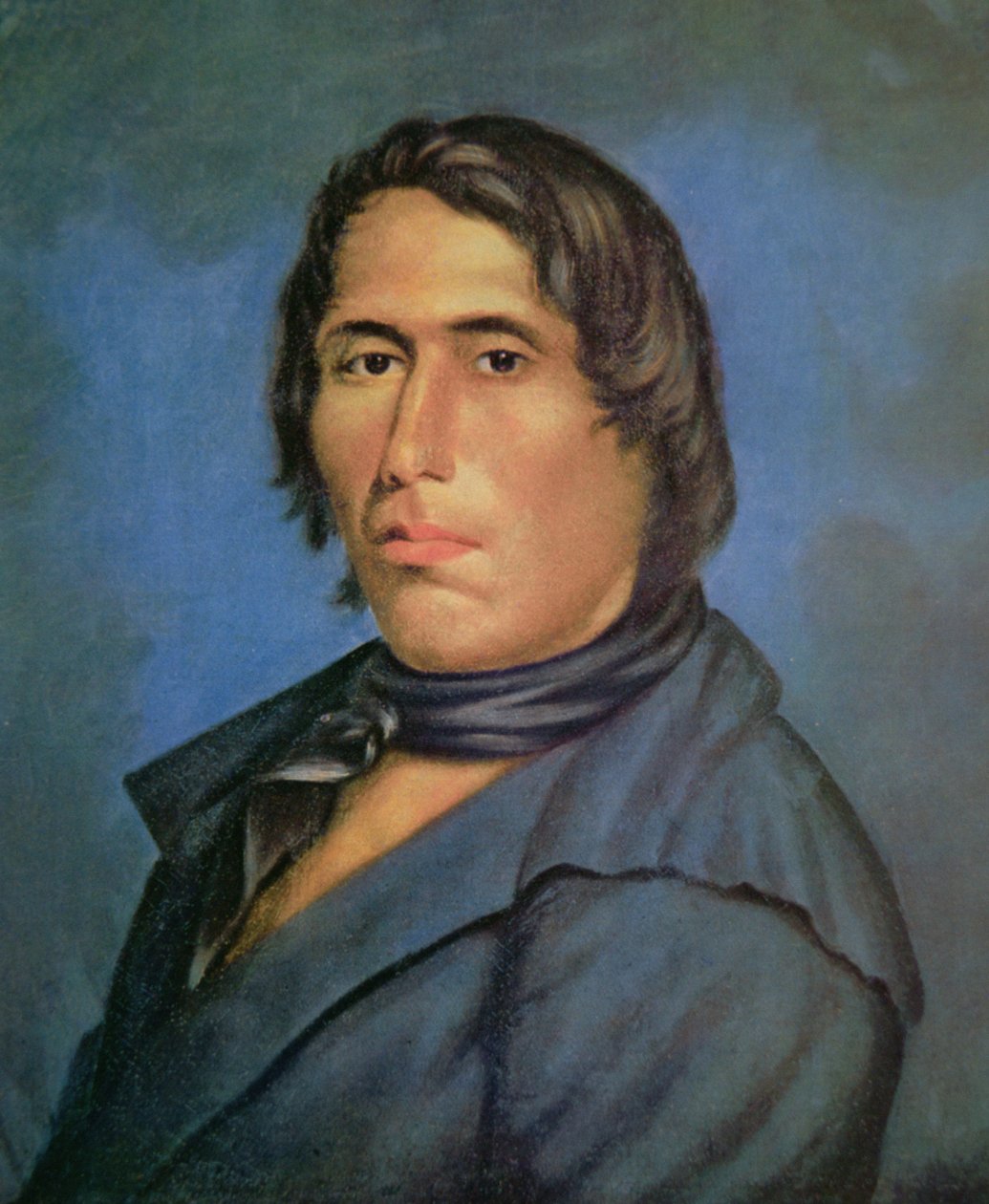 Tecumseh (1768-1813) (olej na plátně) od American School