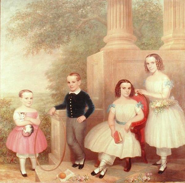 Abeelovy děti, asi 1852-55 (olej na plátně) od American School