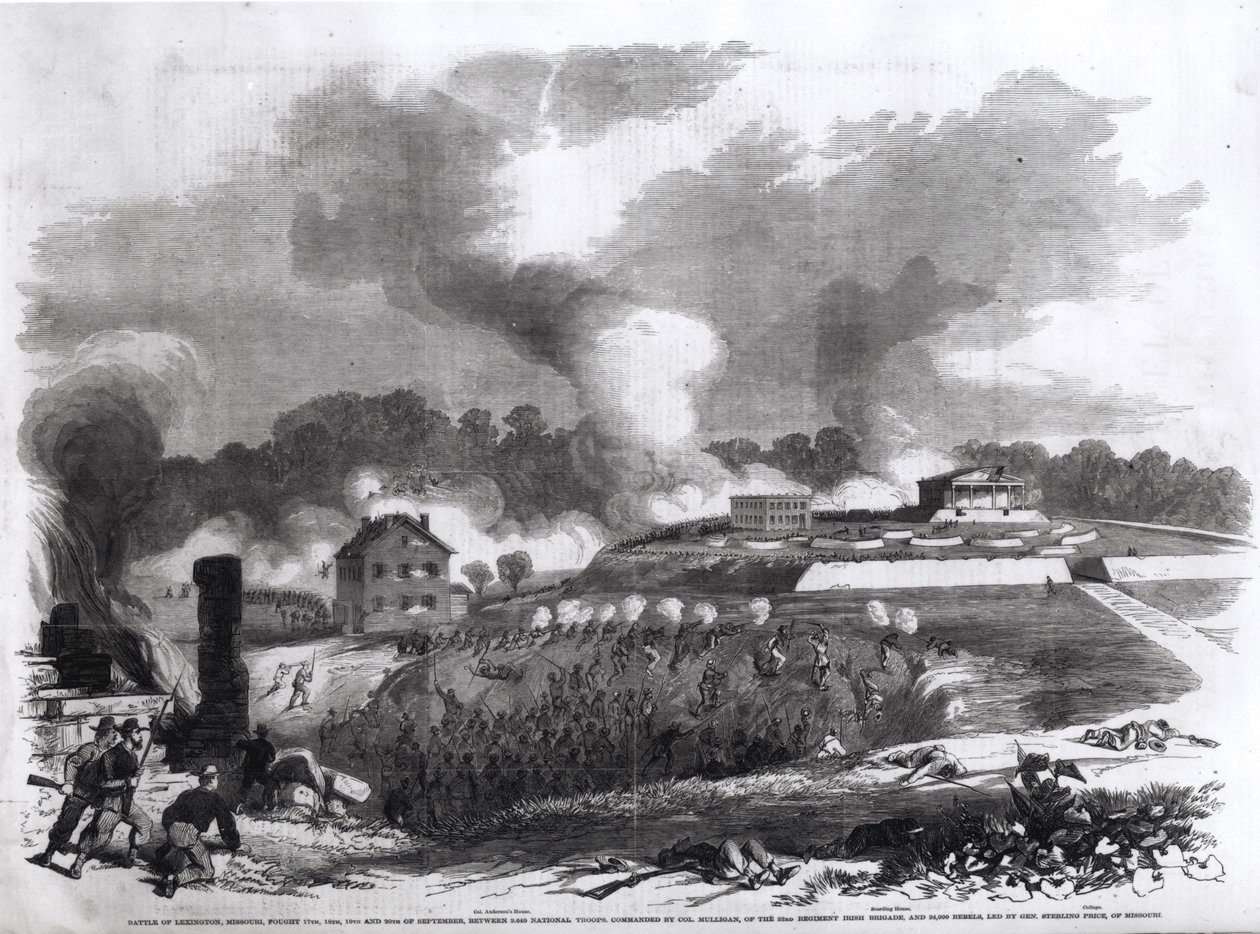 Bitva o Lexington, Missouri, 17.-20. září 1861, z „Frank Leslie