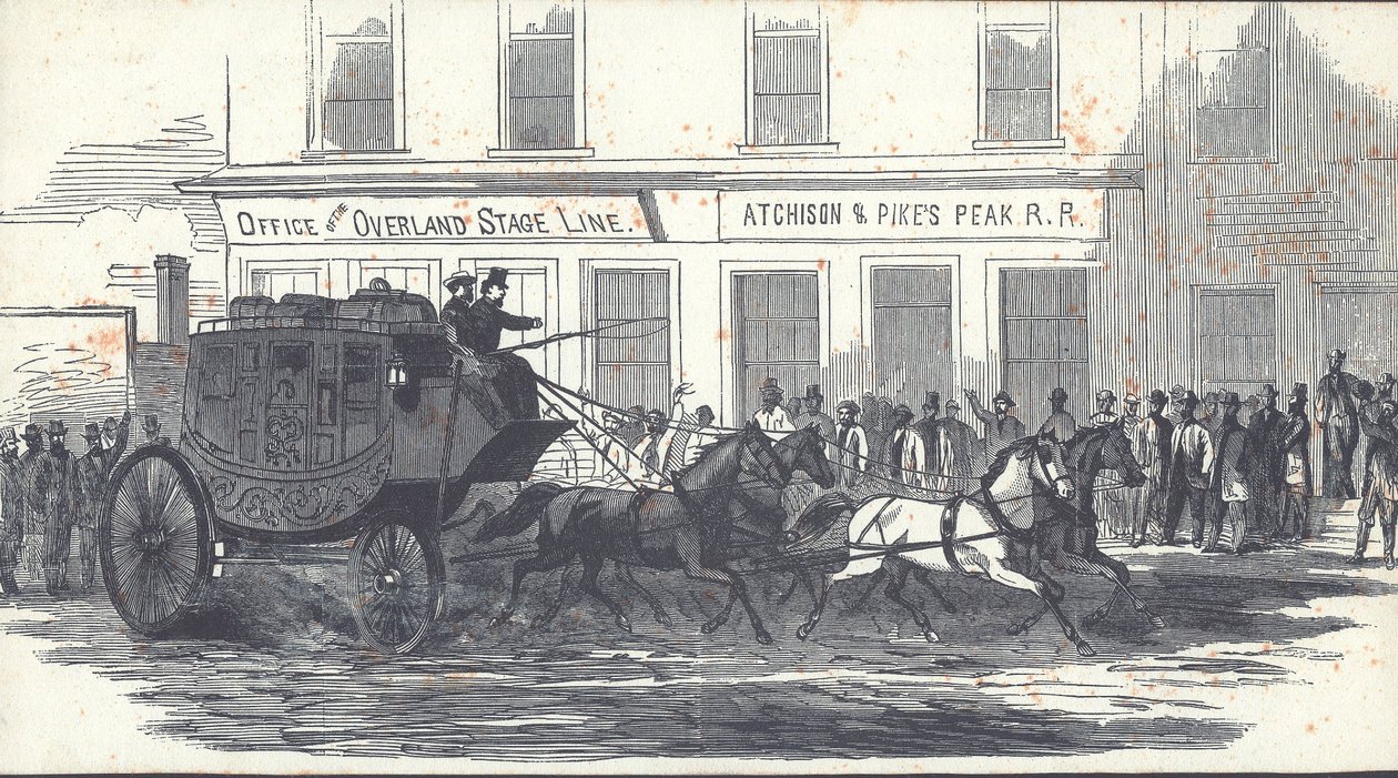 The Butterfield Overland Mail Coach, publikované v Harper