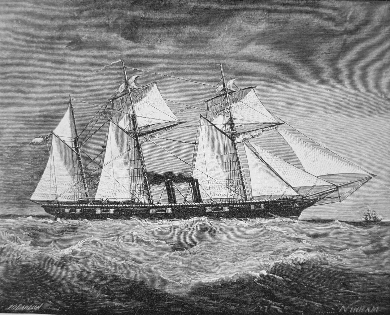 CSS Florida (litho) od American School