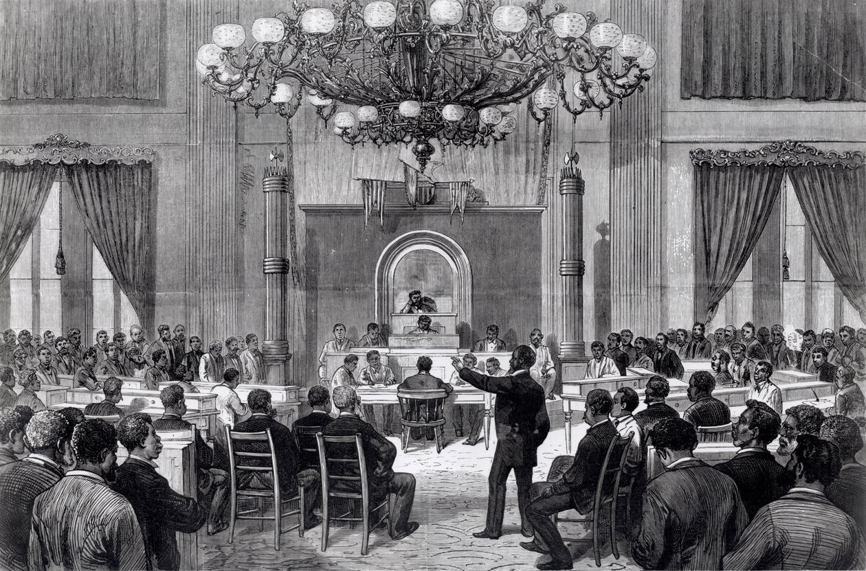 Barevné národní shromáždění v Session, Nashville, Tennessee, 5.-7. dubna 1876, z 