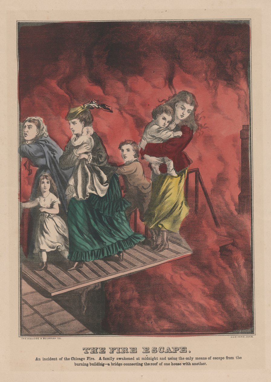 Ohnivý útěk, 1871 od American School