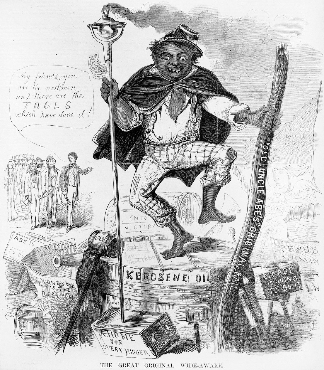 The Great Original Wide-Awake, c.1860 od American School