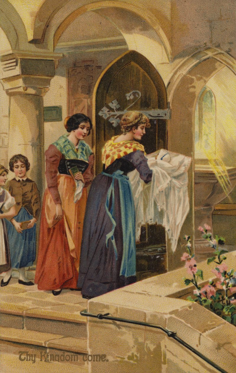 Modlitba Páně, Přijď království tvé (chromolit) od American School