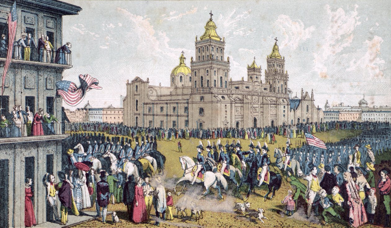 Obsazení hlavního města Mexika americkou armádou, 1846-48 od American School
