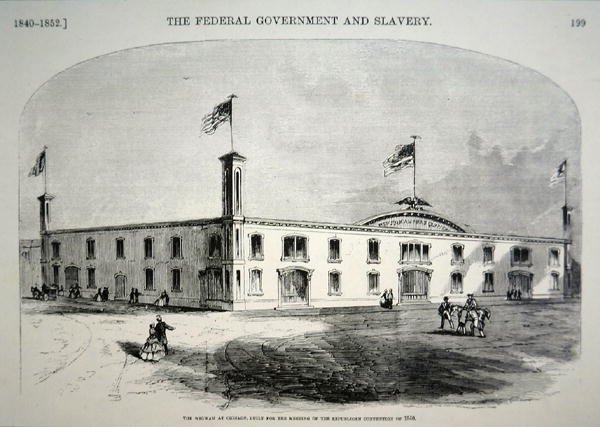 Republikánské ústředí „Wigwam“ v Chicagu od American School