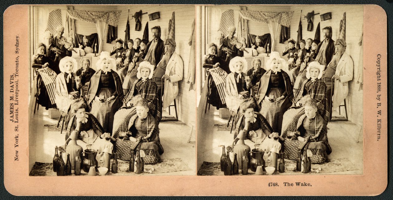 The Wake, cca 1890 (stereograf) od American School