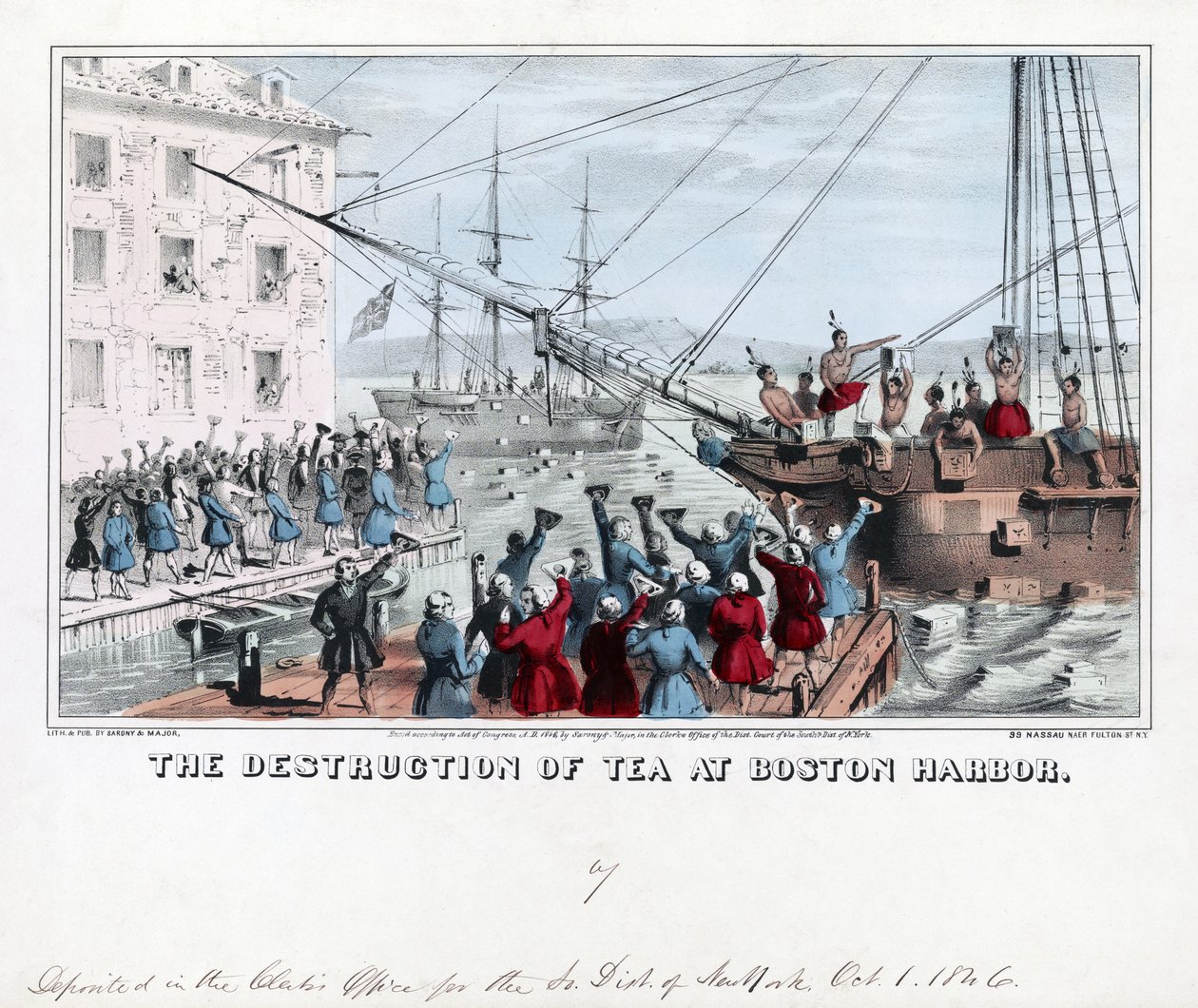 Zničení čaje v Boston Harbor, hospoda od American School