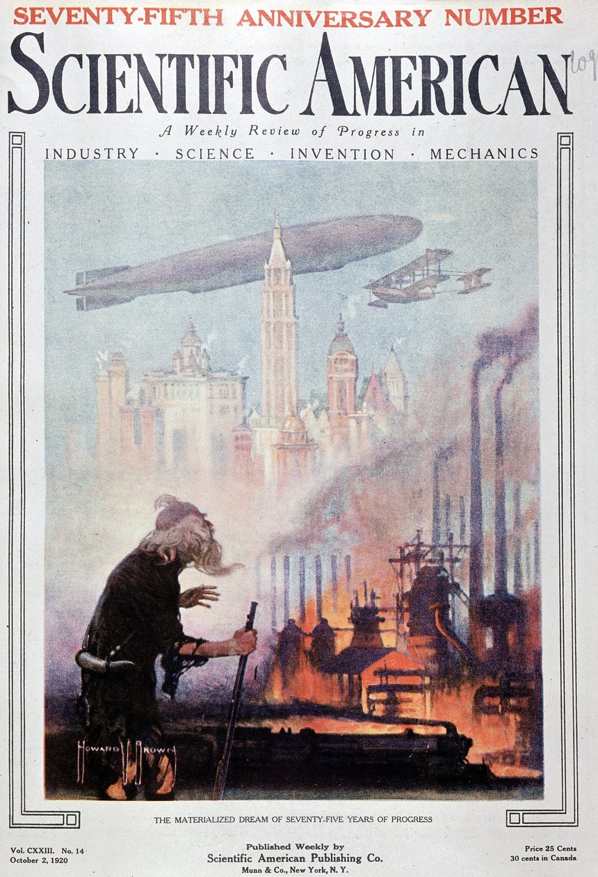 Uskutečněný sen o 75 letech pokroku - v „“Scientific American““ z 2.10.1920 od American School