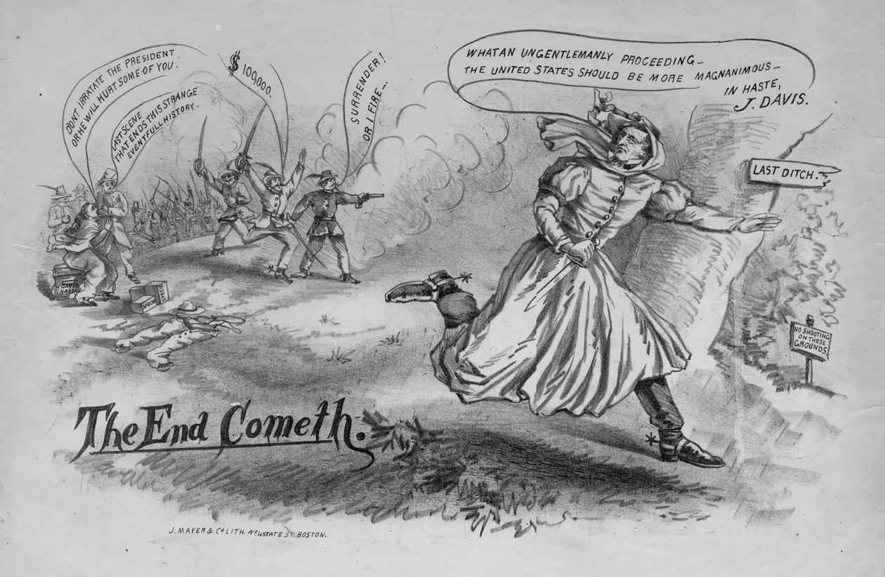 The end cometh, publikoval J. Mayer & Co. Lith., New York, c. 1865 od American School