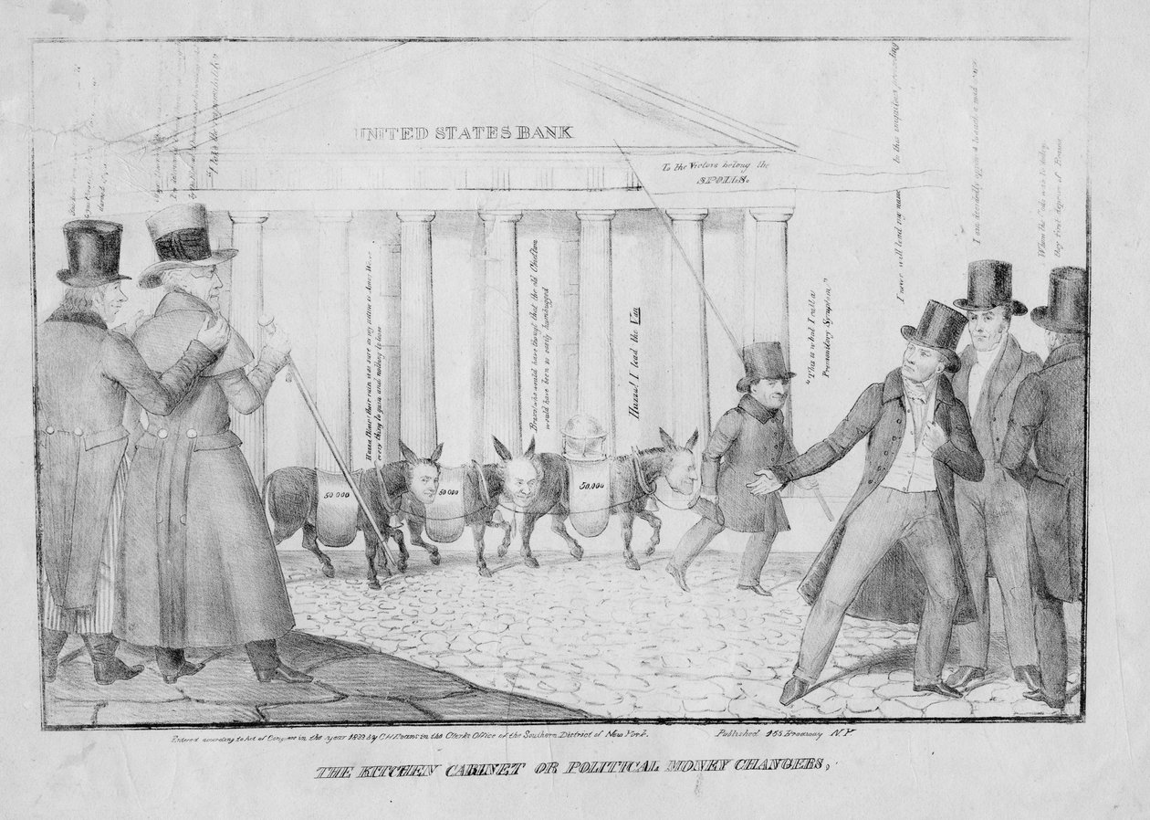 Kuchyňská skříňka, aneb Političtí směnárníci, 1833 od American School