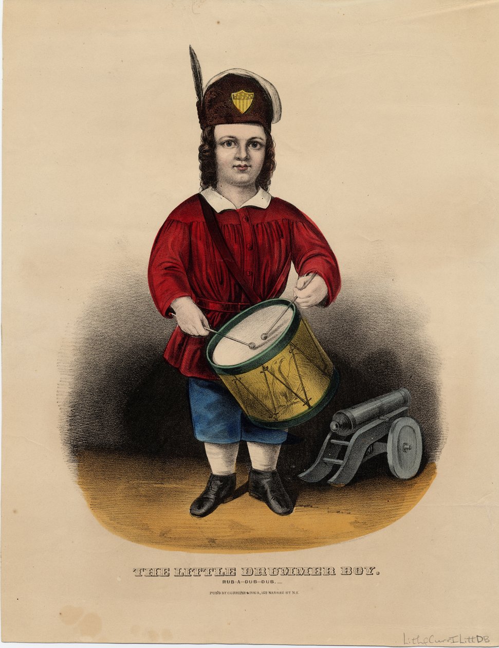 Malý bubeník: rub-a-dub-dub, hospoda. od Currier & Ives, kolem roku 1860 od American School