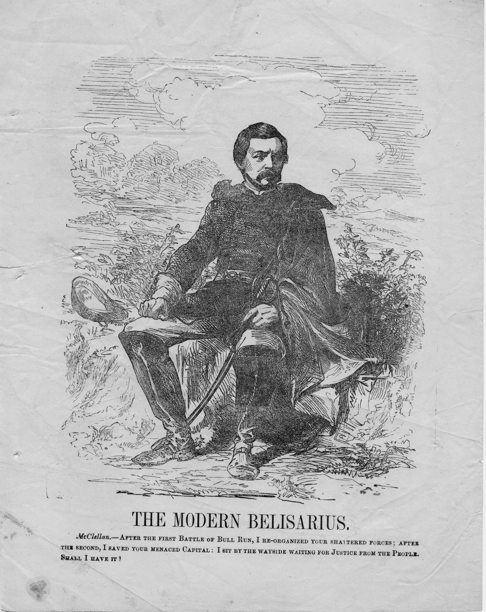 Moderní Belisarius, kolem roku 1864 od American School