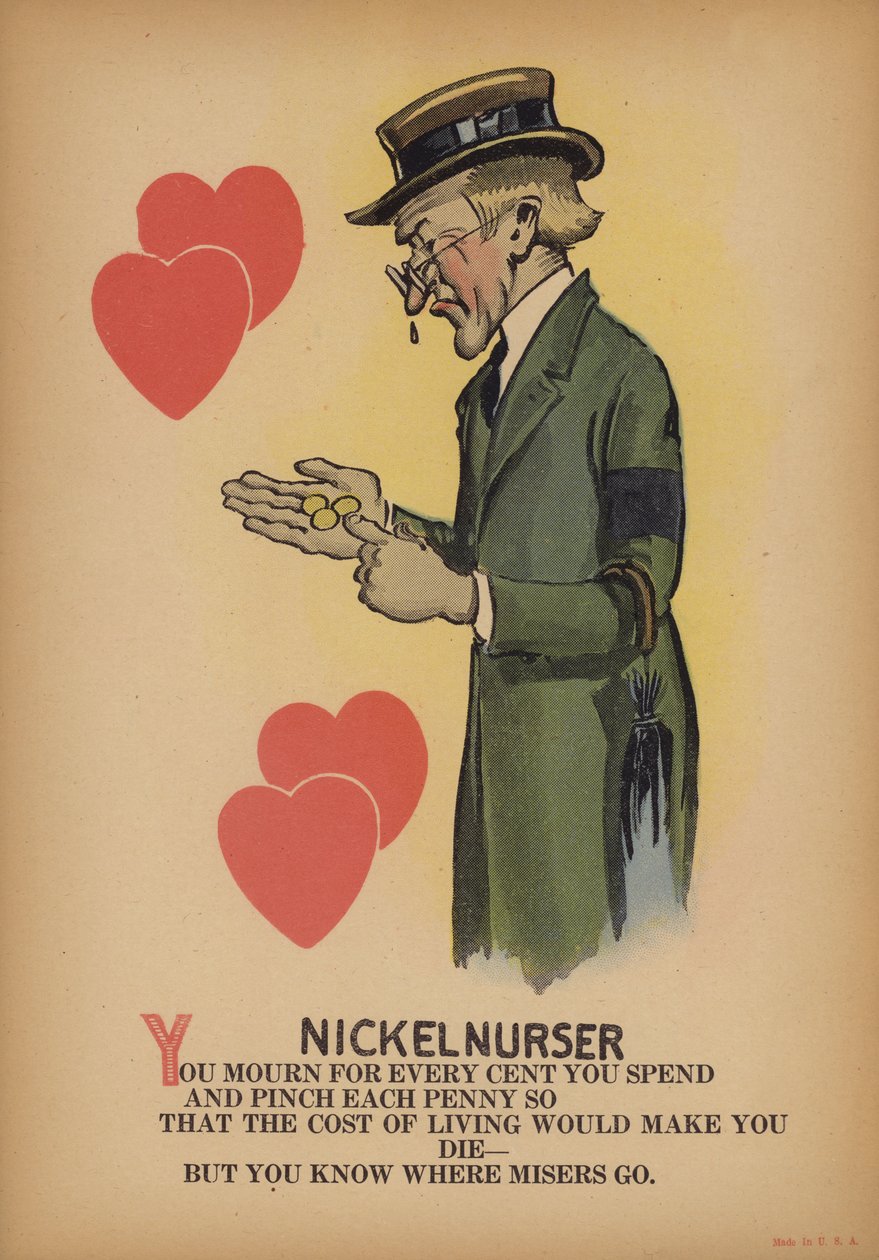 The nickelnurser (barevná litografie) od American School