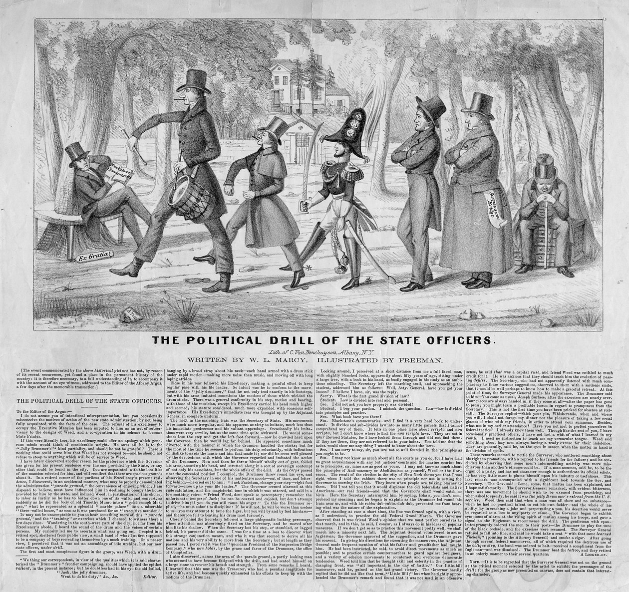 Politické cvičení státních úředníků, publikoval John Childs, New York, c.1838 od American School