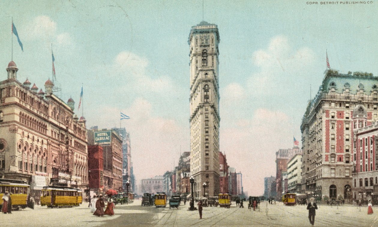 Times Square, New York, kolem roku 1910 od American School