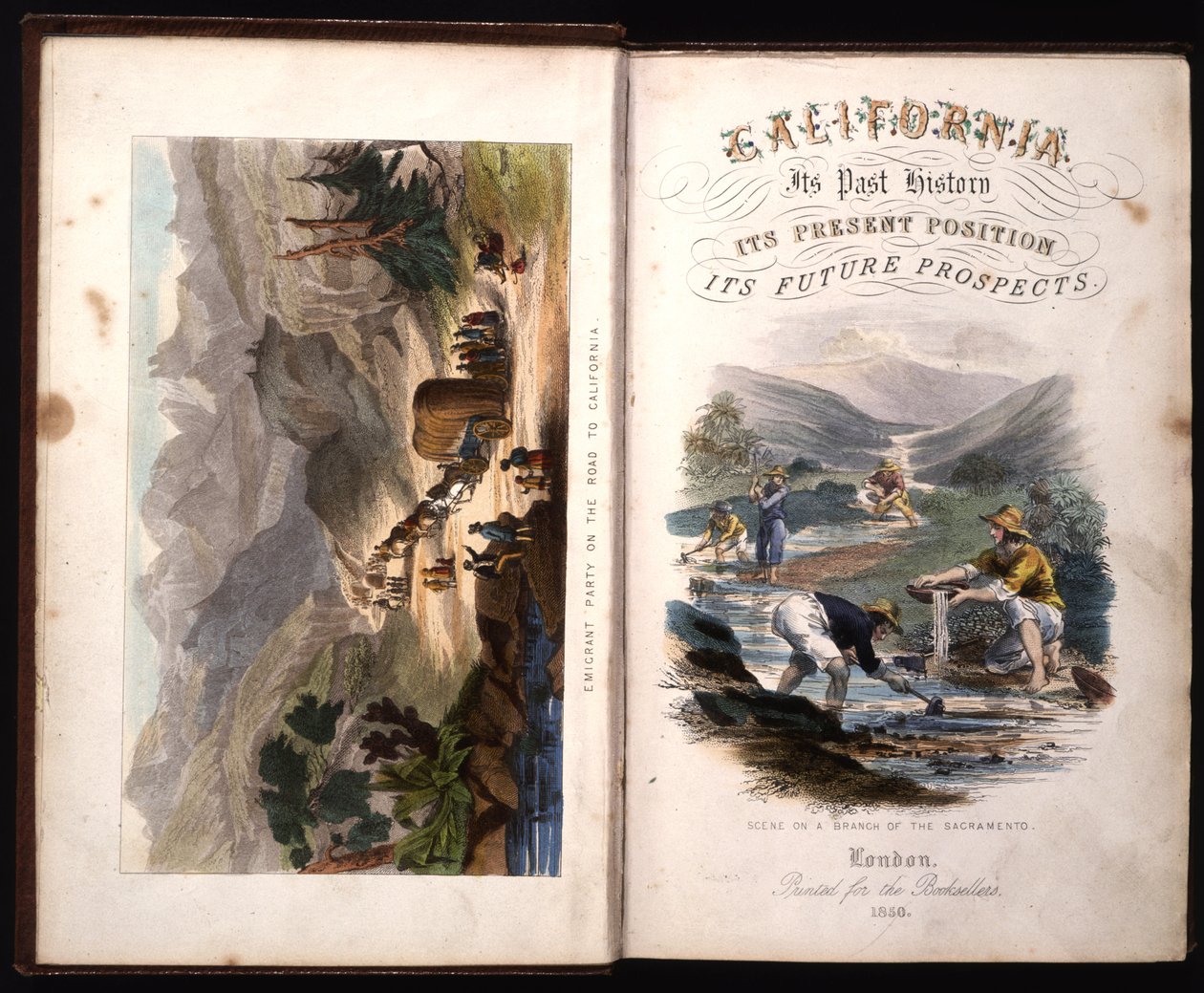 Title Page of California, its past history, its present position, its future prospects G.A. Fleming, 1850 od American School