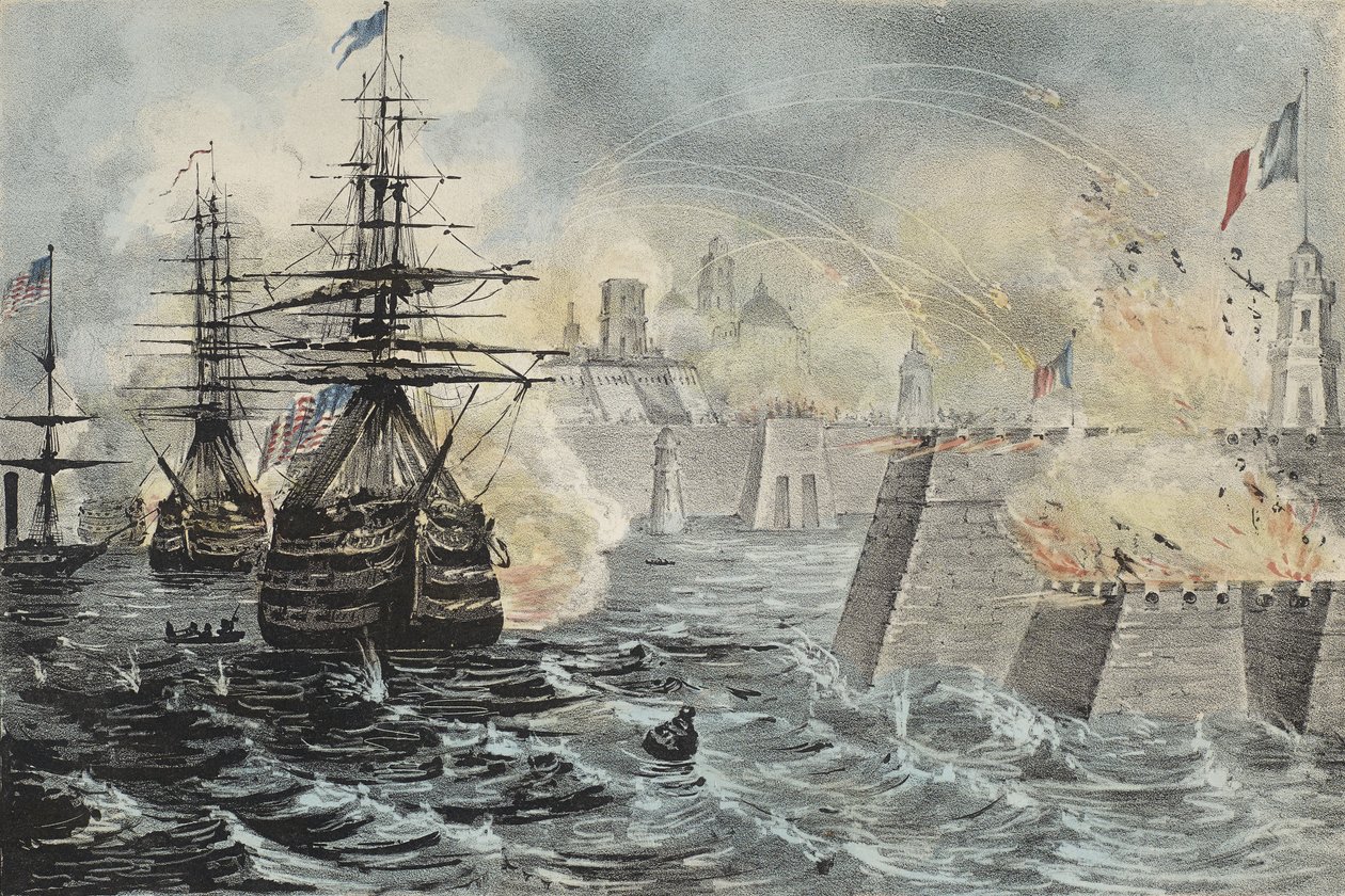 Vítězné bombardování Vera Cruz od American School