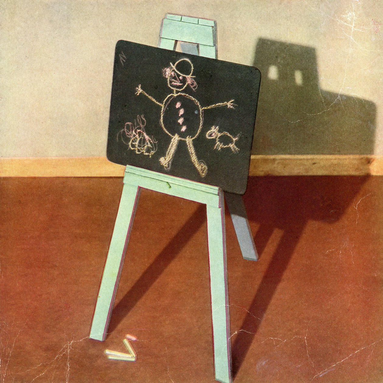 Vintage dětské zátiší - křídová tabule od American School