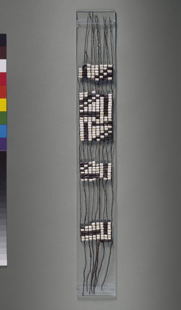 Wampum Belt, americký kmen Irokézů nebo Algonquianů, možné 17. století od American School