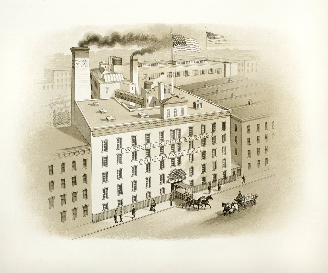 Wessell, Nickel & Gross Building, 1893 (tištěná katalogová ilustrace) od American School