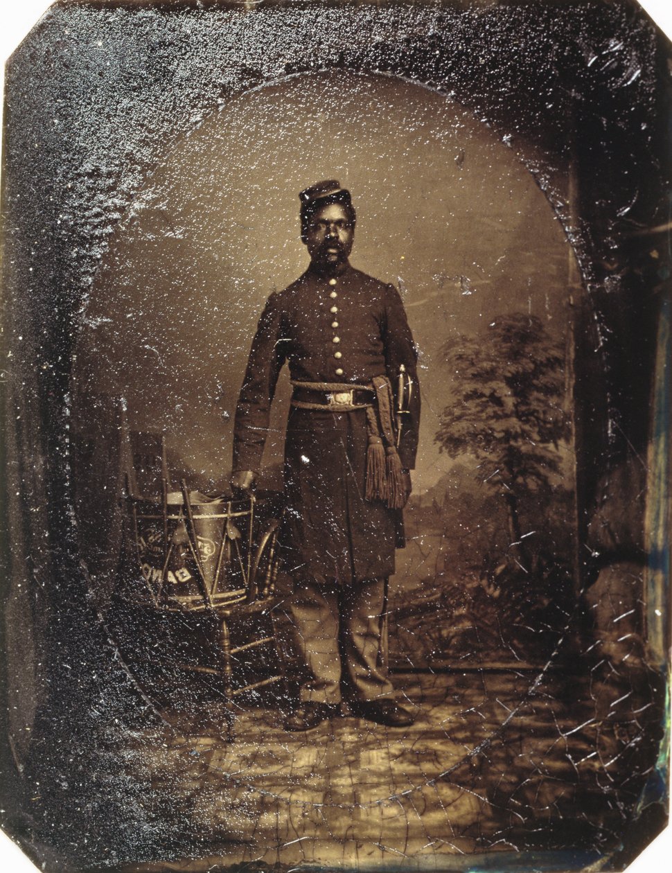 William J. Netson, 54. Massachusetts Infantry, c.1863 (tintype) od American School