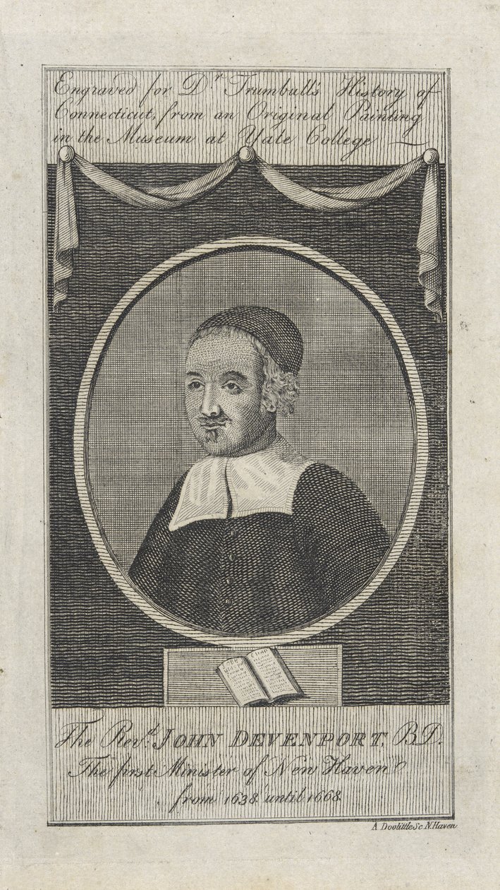 Rev. John Davenport, hospoda. 1797 od Amos Doolittle