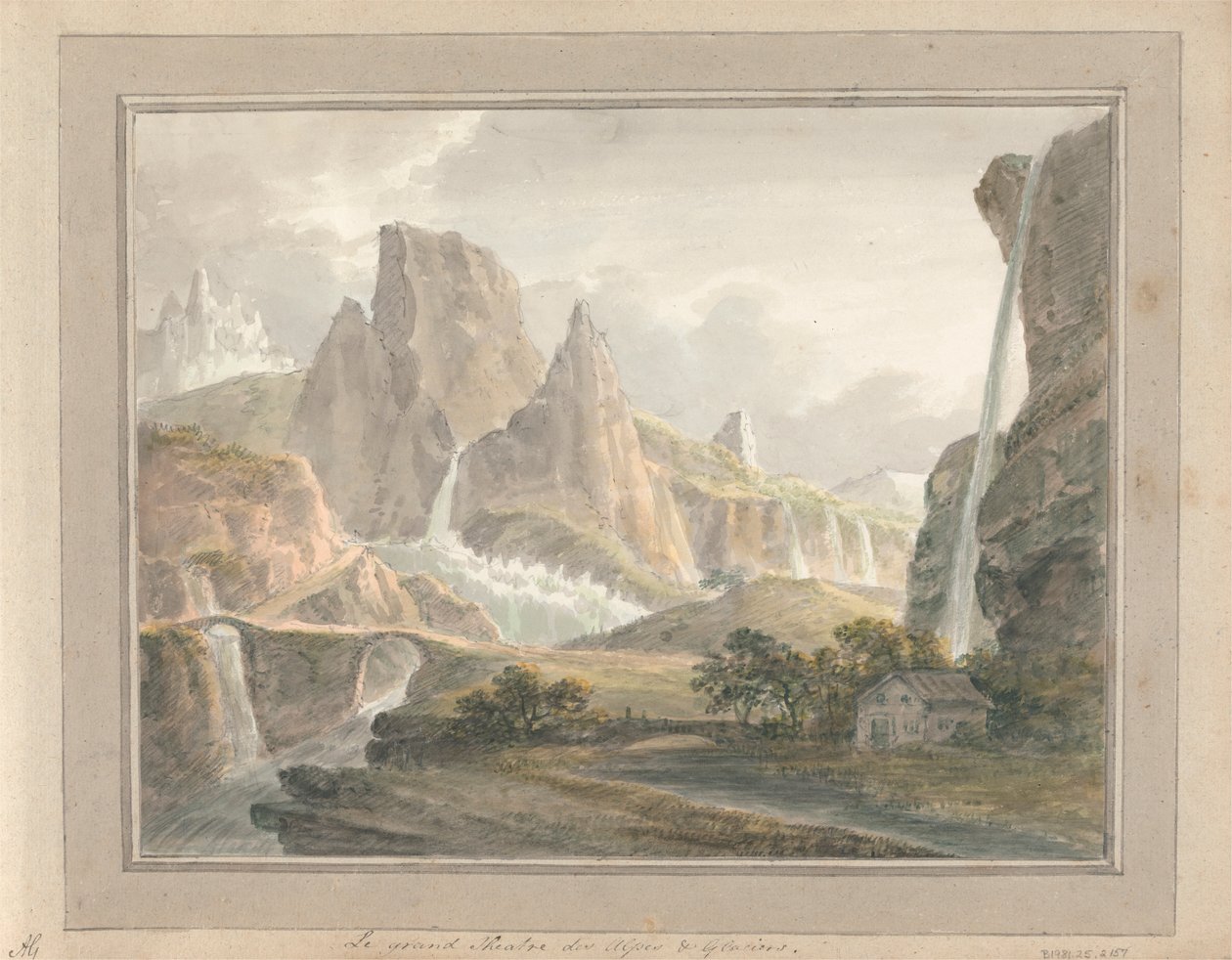 Pohledy v Anglii, Skotsku a Walesu: Le Grand Theatre des Alps and Glaciers od Amos Green
