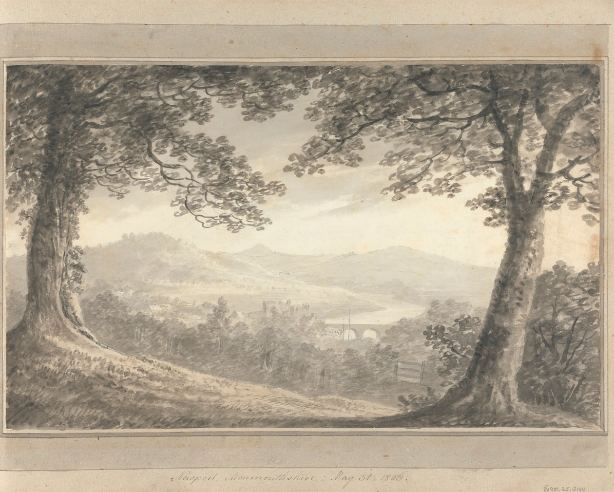 Pohledy v Anglii, Skotsku a Walesu: Newport, Monmouthshire, 31. května 1806 od Amos Green