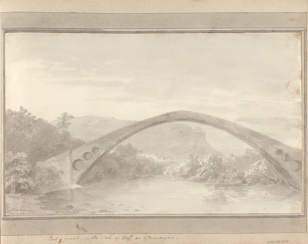 Pohledy v Anglii, Skotsku a Walesu: Pont Y Pridd, v údolí Taff nebo Glamorgan od Amos Green