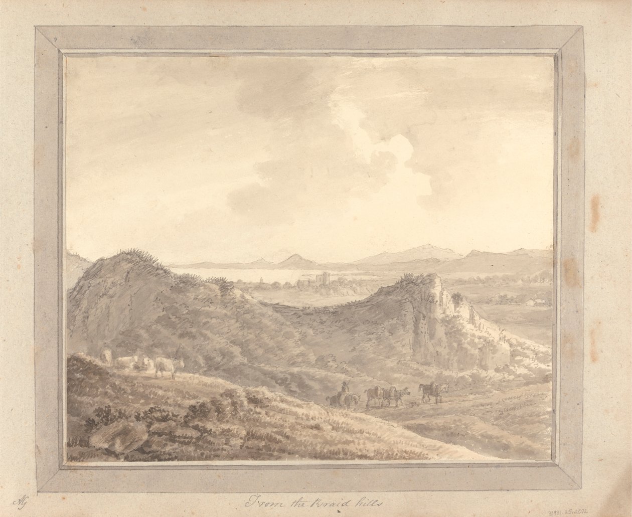 Pohledy v Anglii, Skotsku a Walesu: Tour ve Skotsku; Z Braid Hills od Amos Green