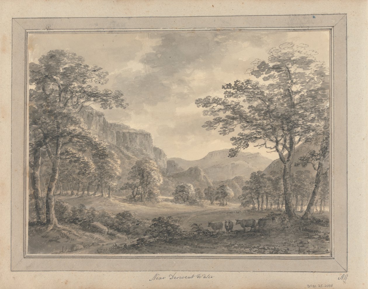 Pohledy v Anglii, Skotsku a Walesu; Prohlídka ve Skotsku: Near Derwent Water od Amos Green