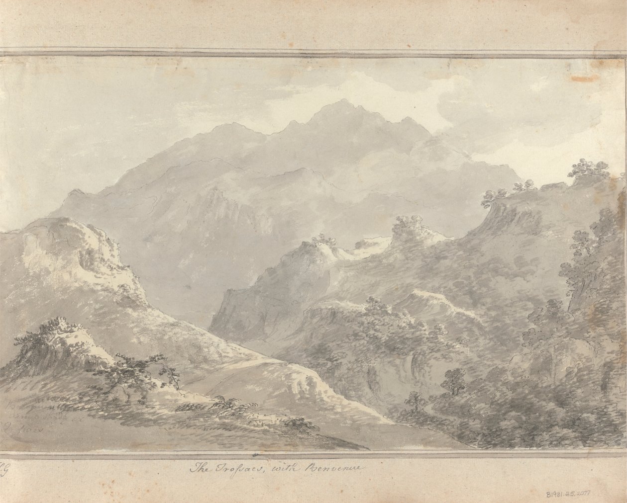 Pohledy v Anglii, Skotsku a Walesu: Tour ve Skotsku; The Trossacs, s Benvenue od Amos Green