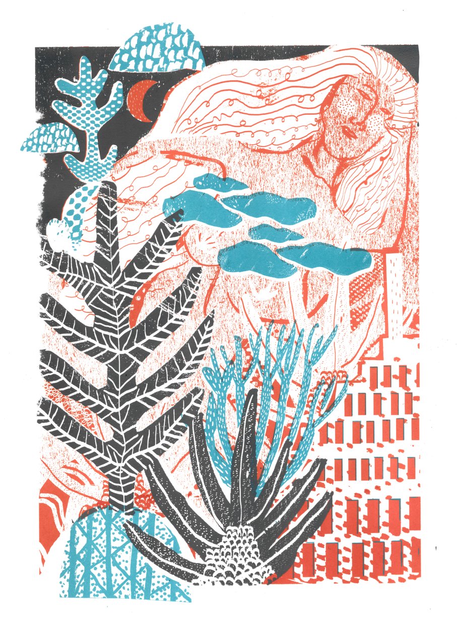 We Build, 2015 (sítotisk) od Amy Louise Evans