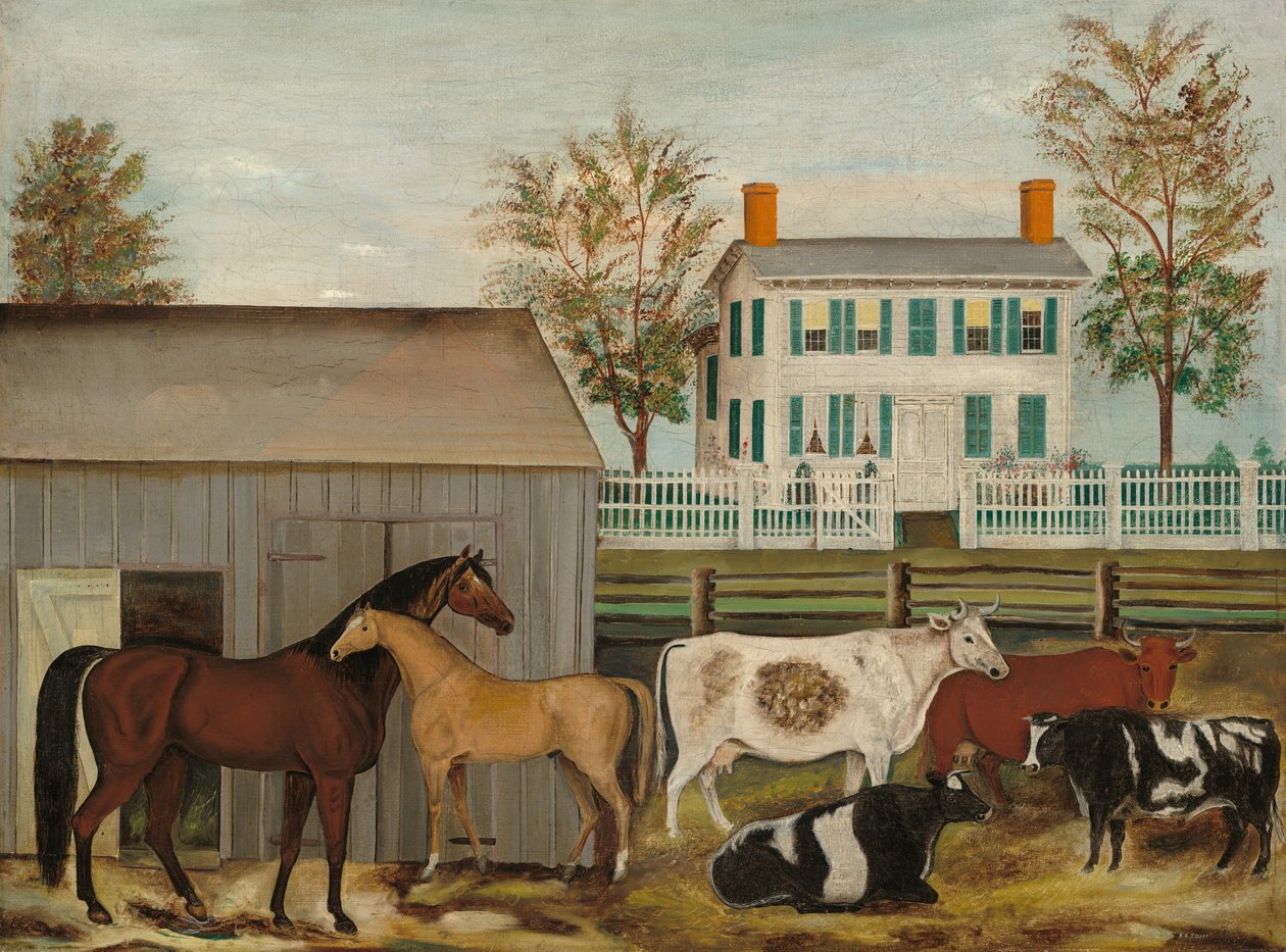Barnyard od Amzi Emmons Zeliff
