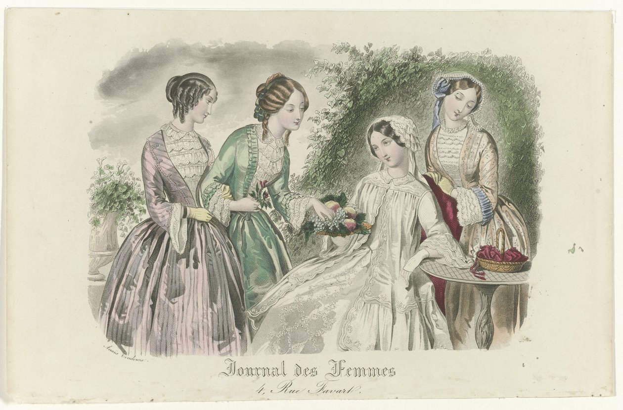 Ženský žurnál, ca. 1850: 4, Rue Favart od Anaïs Colin Toudouze