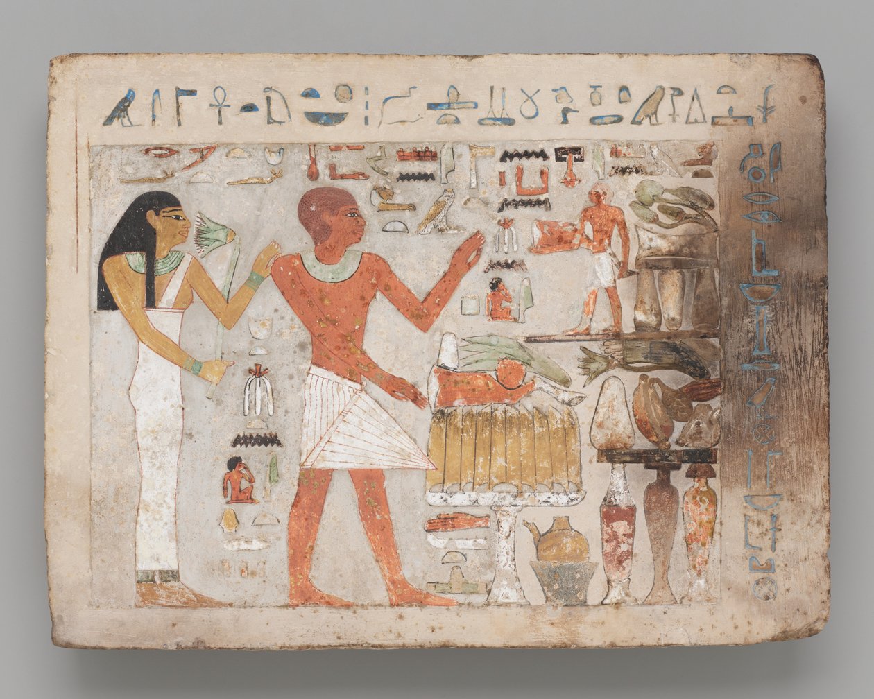 Stéla Amenemhata a Hemeta od Ancient Egyptian