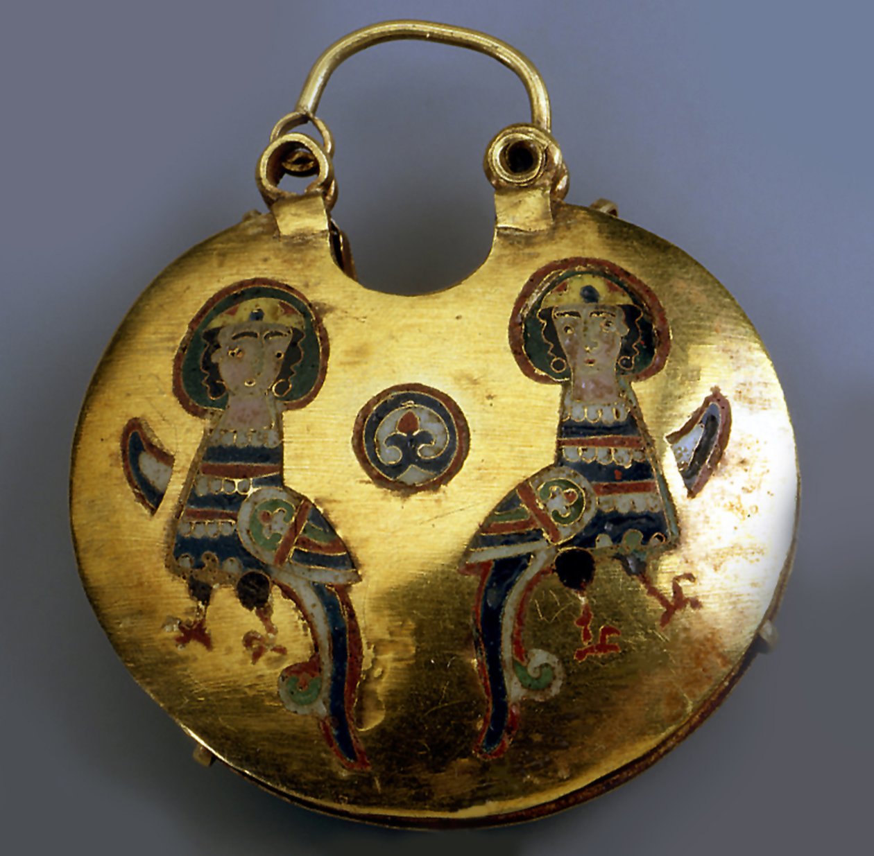 Zlatý přívěsek Kolt s ptáky Sirin, 11.-12. století od Ancient Russian Art