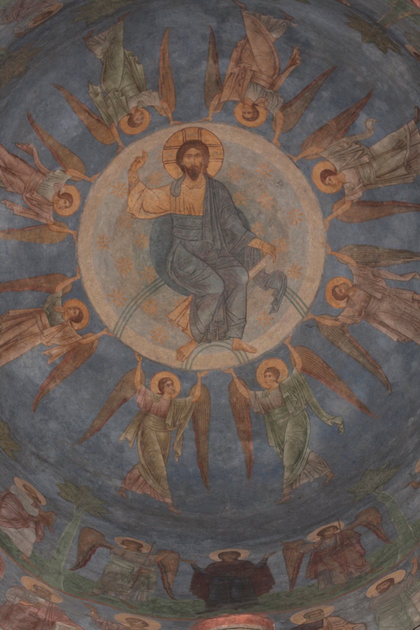 Nanebevstoupení Krista, 12. století od Ancient Russian frescos