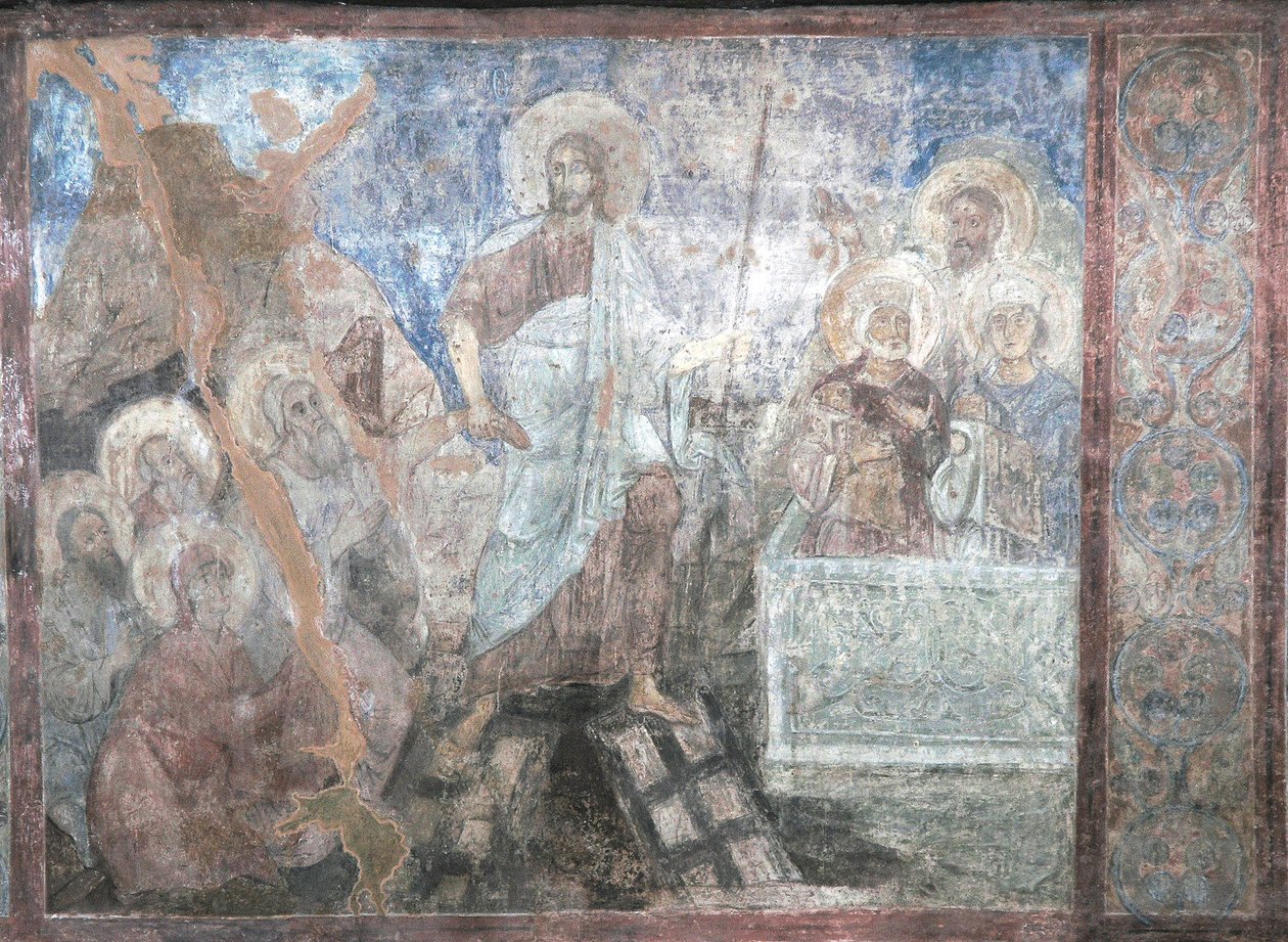 Sestup do pekla od Ancient Russian frescos